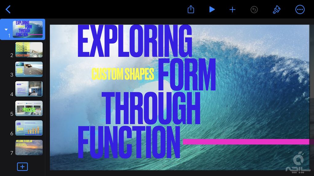طراحی اسلاید با Keynote