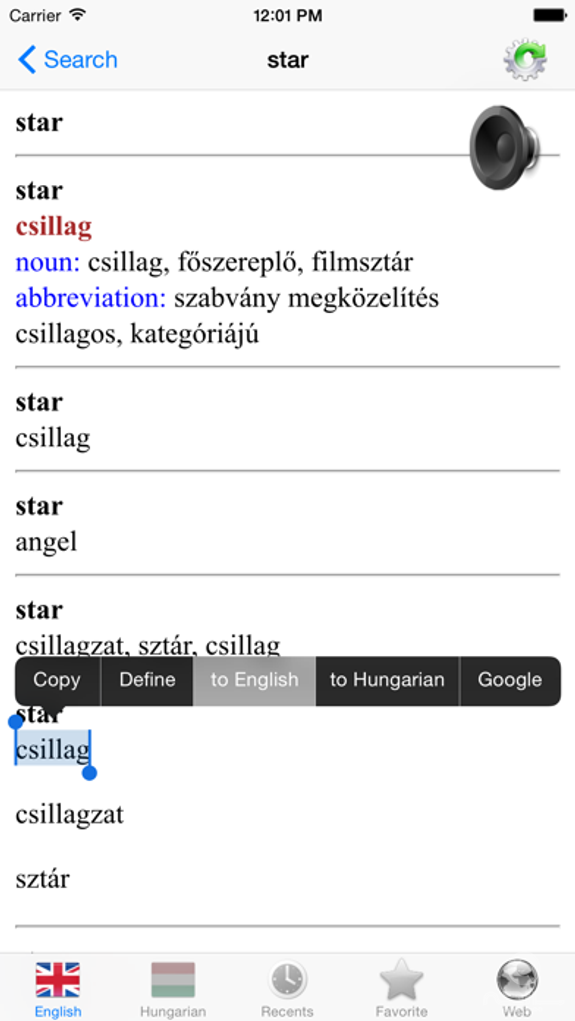 English Hungarian best dictionary translator -Angol Magyar legjobb szótár fordító