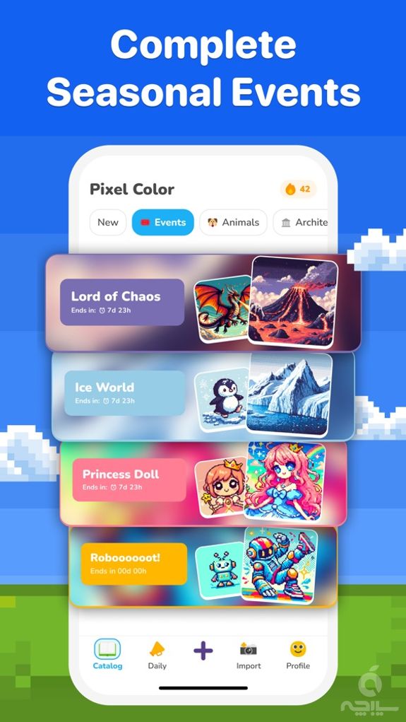 Pixel Color by Number Game