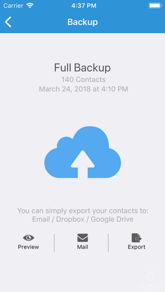 Contact Manager & Backup