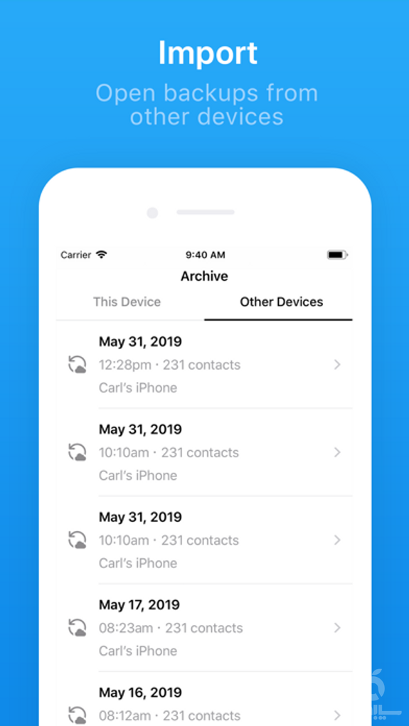 Contacts Backup + Transfer