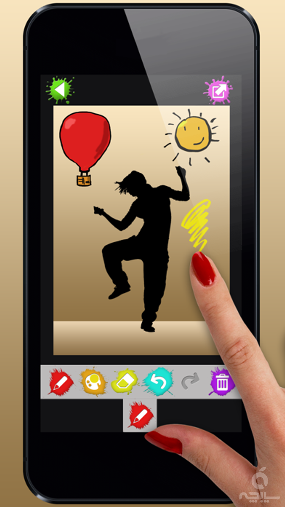 Finger Painting on Pics – Draw Creative Doodles and Add Multiple Colors in Virtual Booth