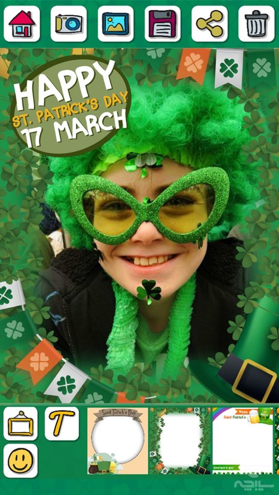 St. Patrick's Day photo editor – Frames & stickers