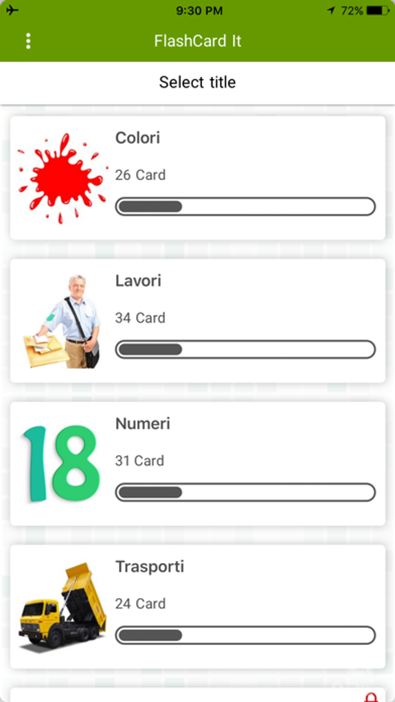 Italy Flashcard for Learning