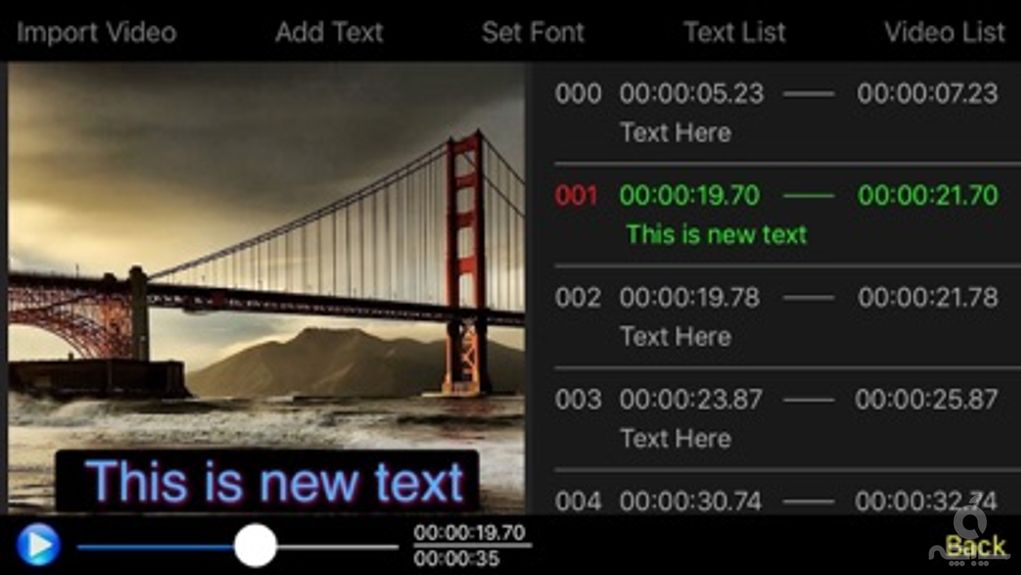 Video Subtitle Edit Lite - Video Text Editor