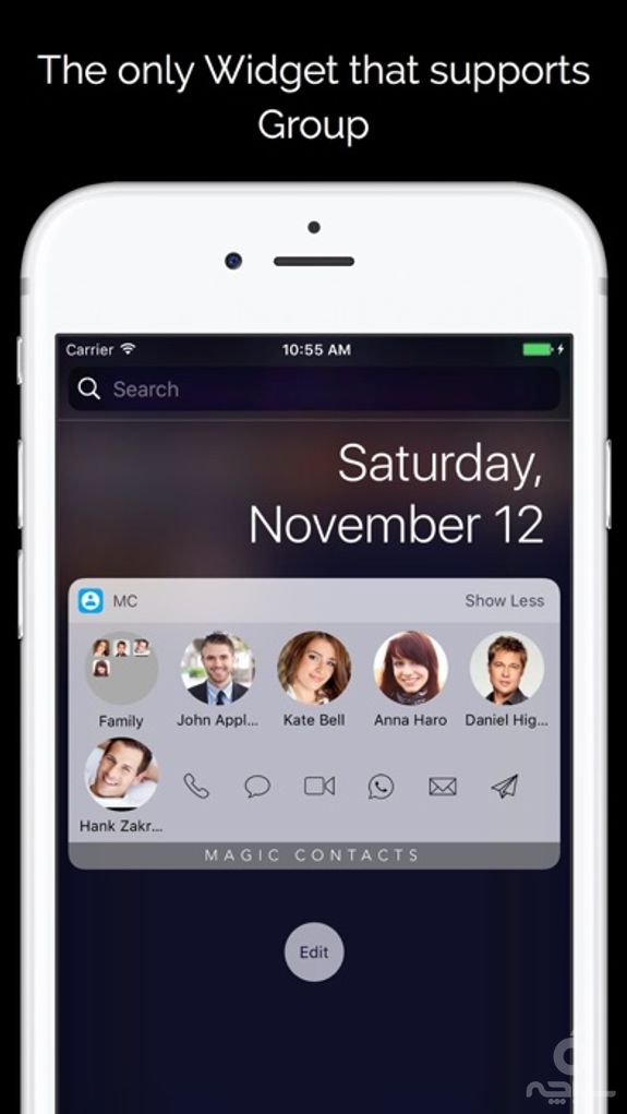 Magic Contacts with Notification Center Widgets