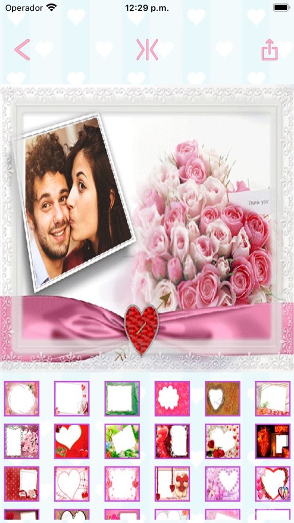 Love photo frames create cards