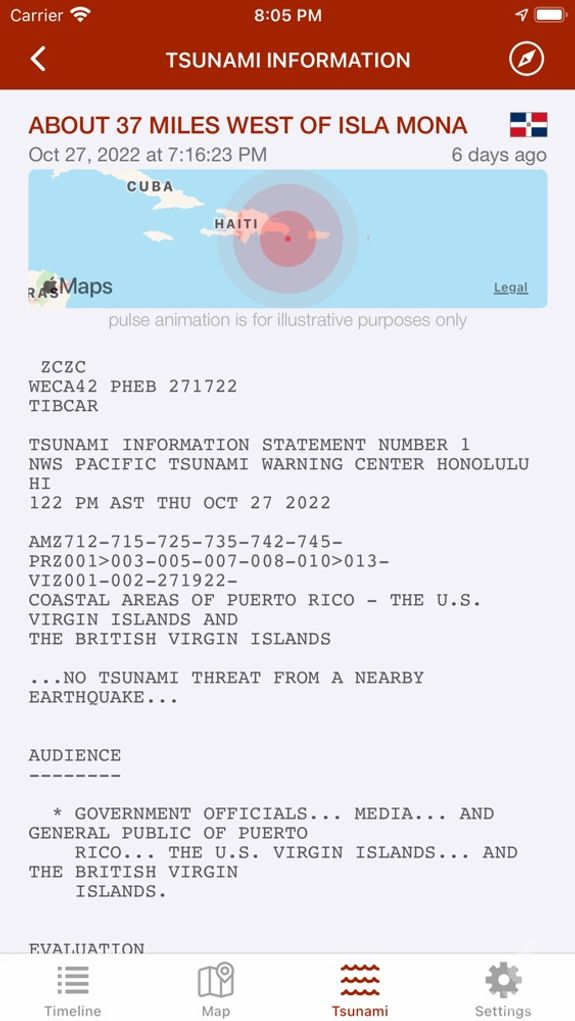 Earthquake - alerts and map