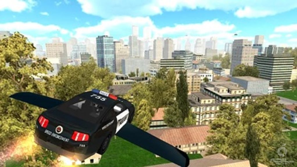 Fly-ing Police Car Sim-ulator 3D