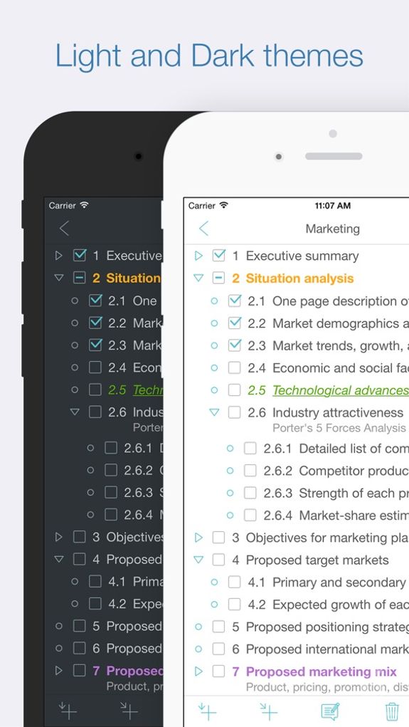 Cloud Outliner - Nested Lists