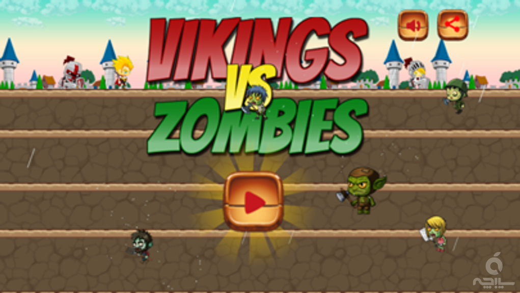 Viking Knight Hunter Vs Zombie