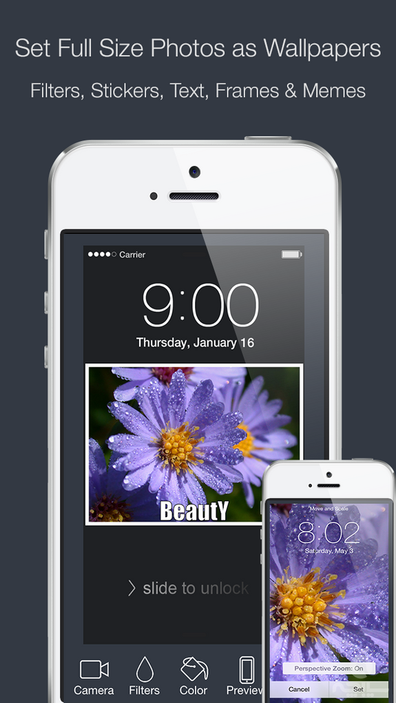 Wallpaper Fix - Fit your Home & Lock.screen Images with Filters, Frames, Stickers & Many More!