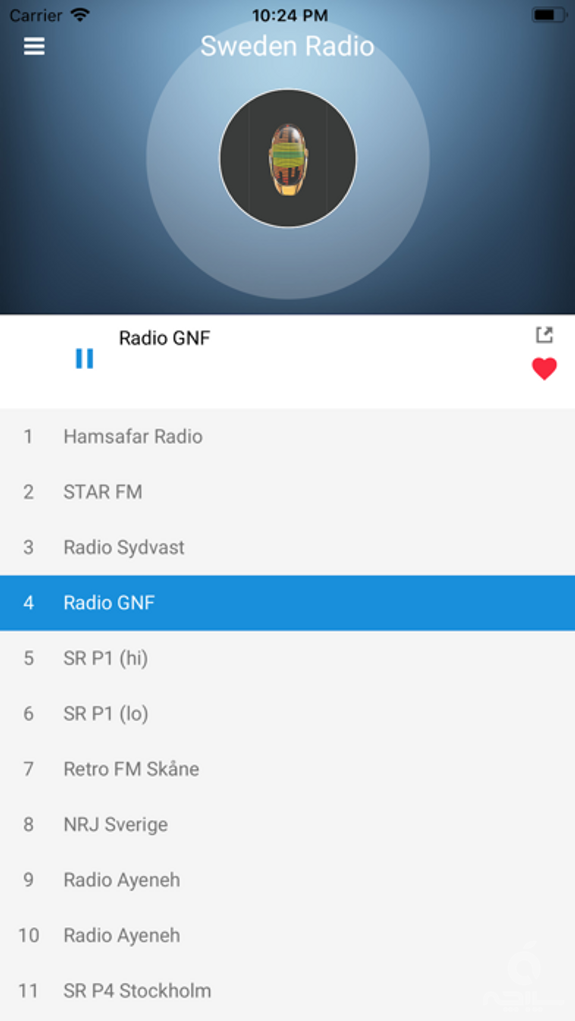 Sweden Radio Station: Swedish