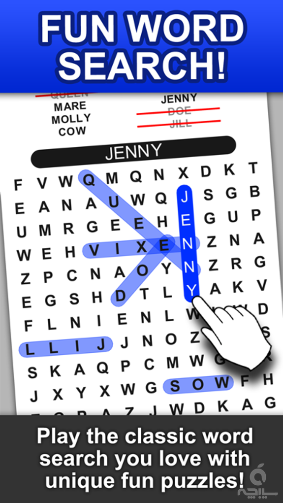 Word Search and Find - Search for Animals, Baby Names, Christmas, Food and more!