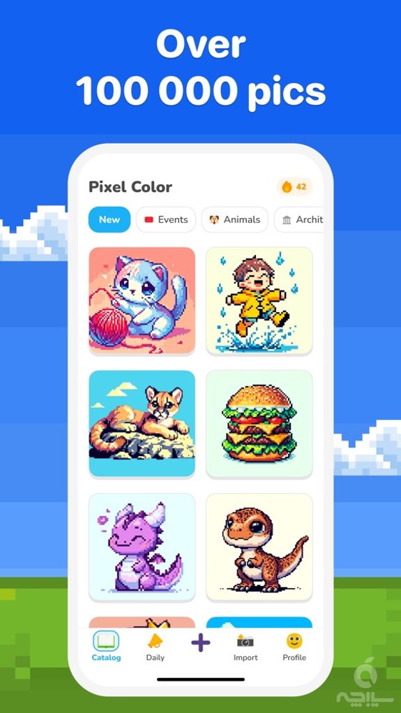 Pixel Color by Number Game