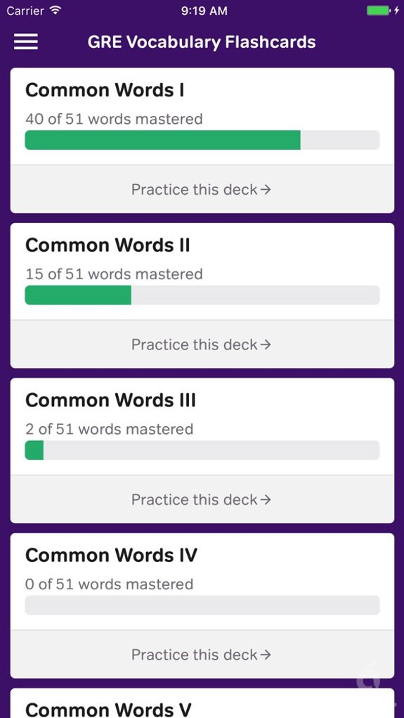 GRE Vocabulary Flashcards