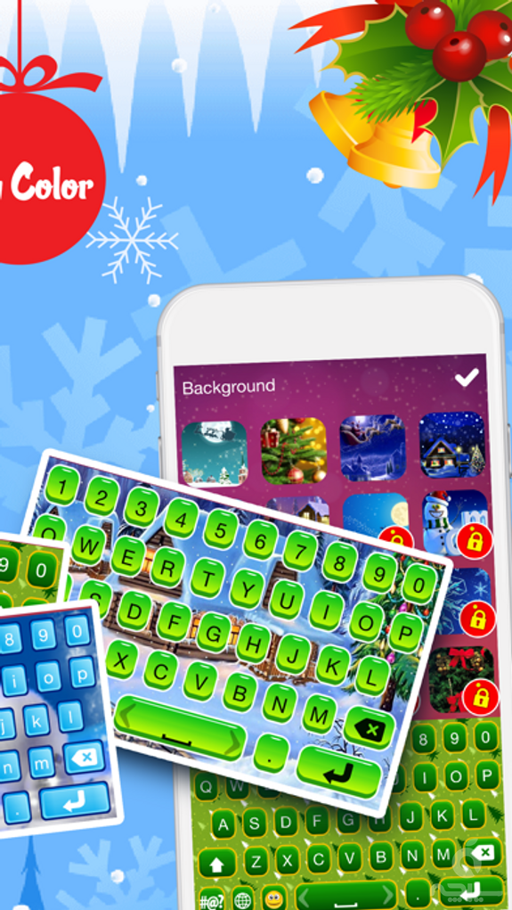 Christmas Emoji Keyboard Themes & Custom Keyboards