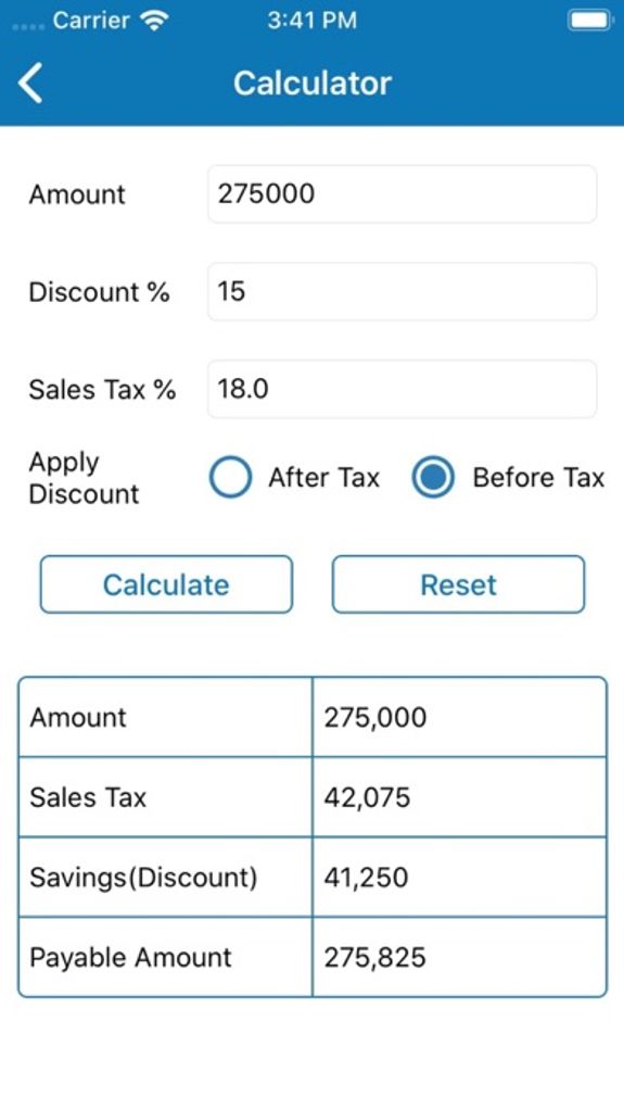 Discount Calculator - SalesTax