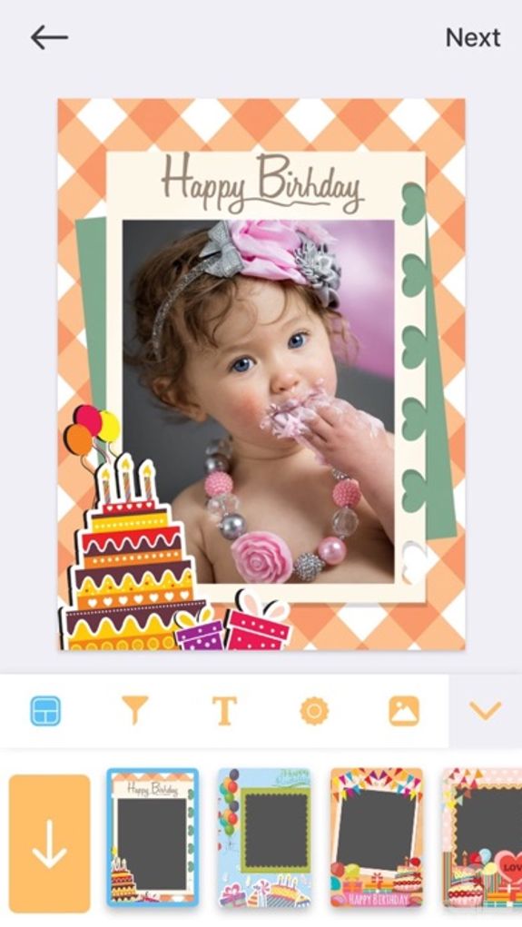 Birthday Photo Frame - Editor