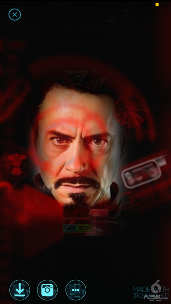 HUD - Heads Up Display Iron Man Edition Overlay HUD Over Image