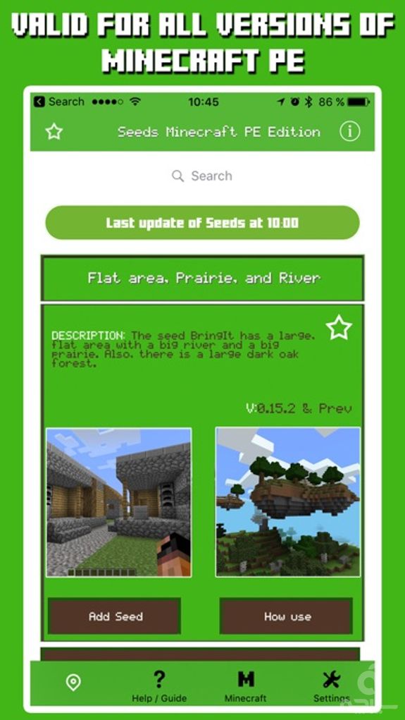 Seeds for Minecraft Pocket Edition - Free Seeds PE