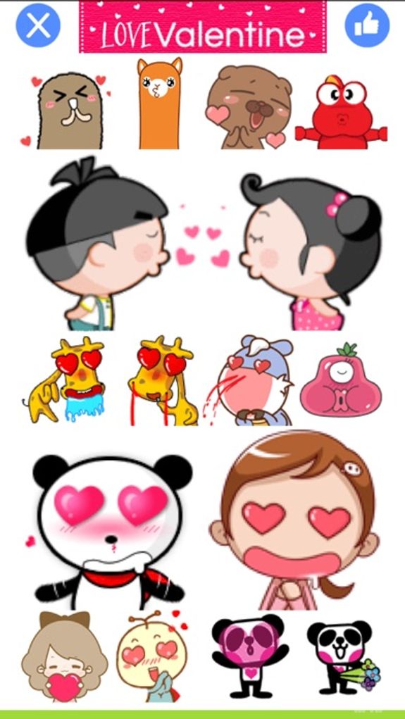 LoveValentine - Stickers for Messenger & WhatsApp