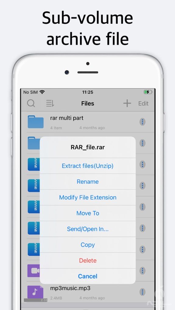 Unzip - zip file opener