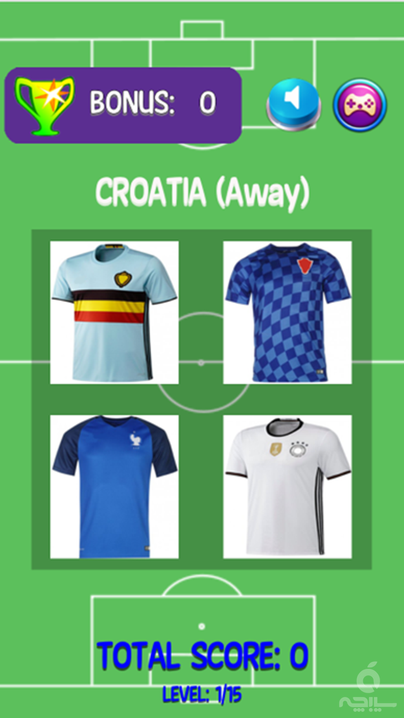 Football Euro 2016 Jersey Quiz - Guess Men Player Shirts And Badge For Soccer Sport Teams