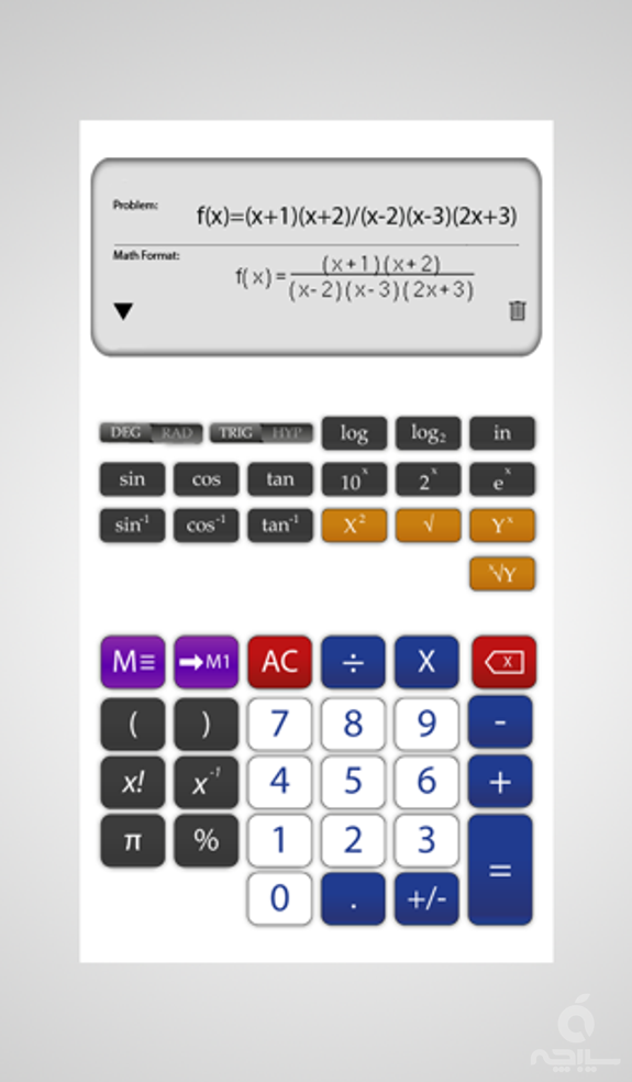 Scientific Calculator math -  آلة حاسبة رياضيات علم الجبر هندسة رياضية  دالة جذر تربيعية