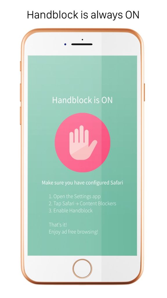 Handblock - Block Safari ads