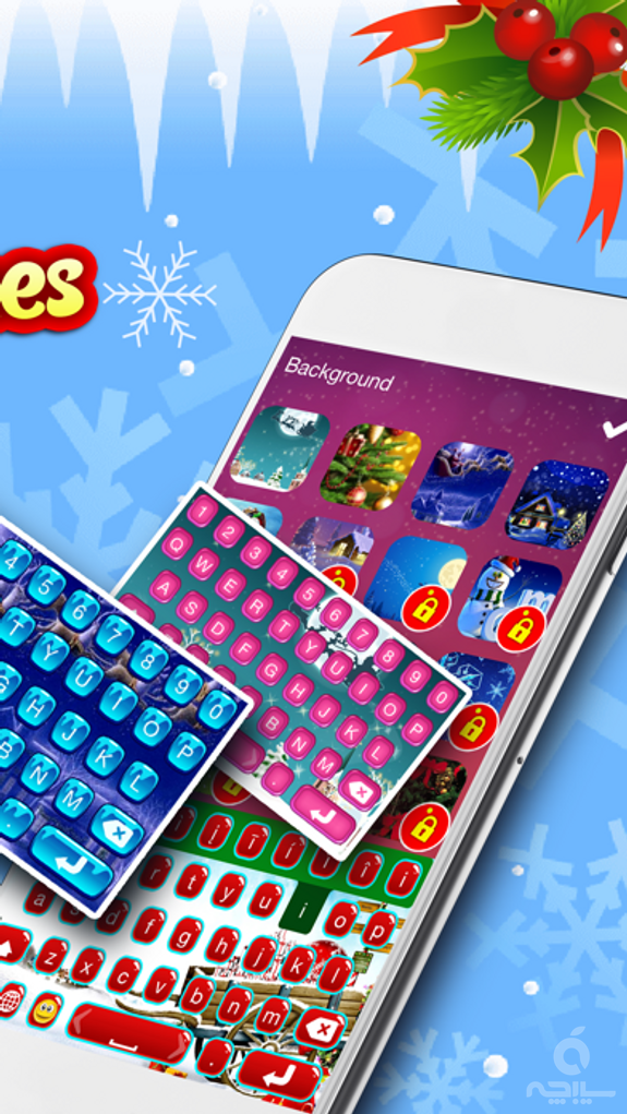 Christmas Emoji Keyboard Themes & Custom Keyboards