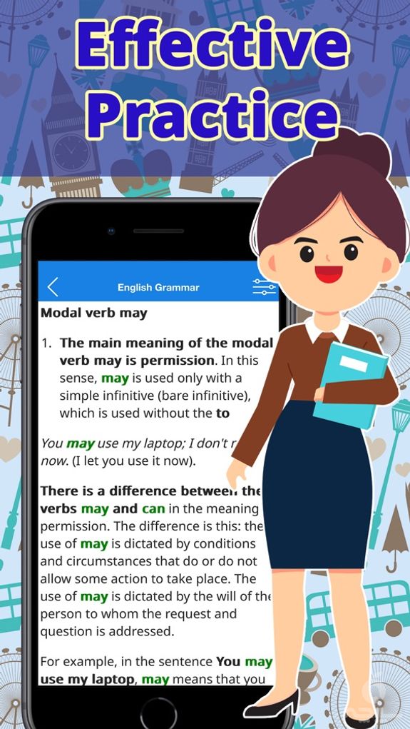 Learn English app: Verbs