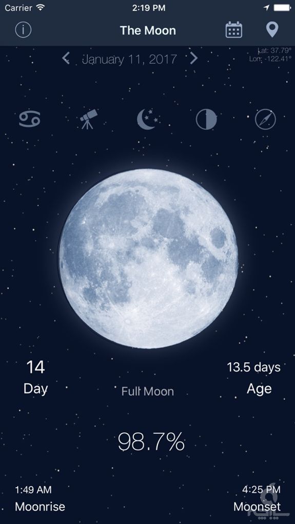 The Moon: Calendar Moon Phases