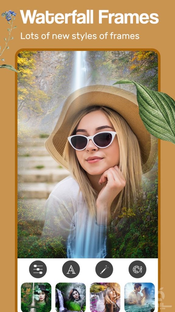 Waterfall Photo Frames Editor