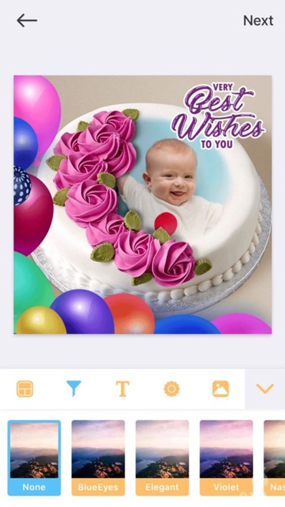 Birthday Photo Frame - Editor