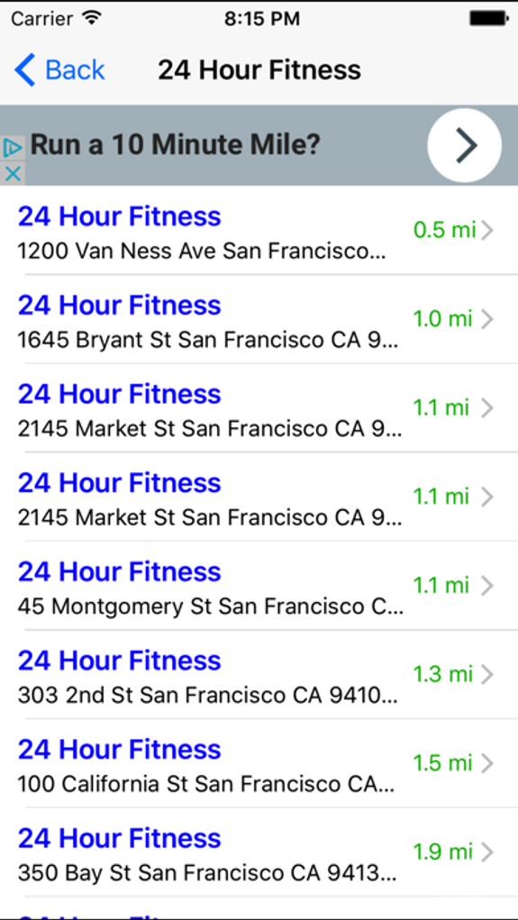 Gym Finder: Find Fitness Workout Gyms Near Me