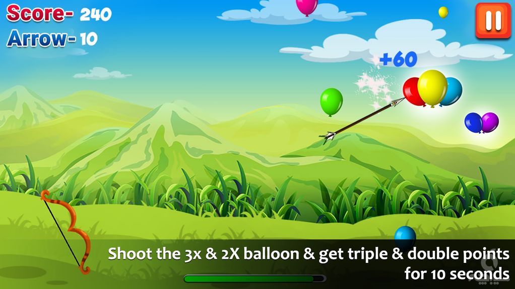 Balloon Shooting - Bow & Arrow