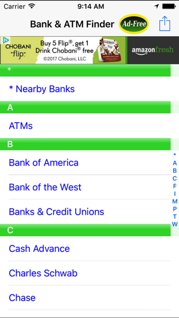 Bank & ATM Finder: Banks & ATMs Mobile Locator