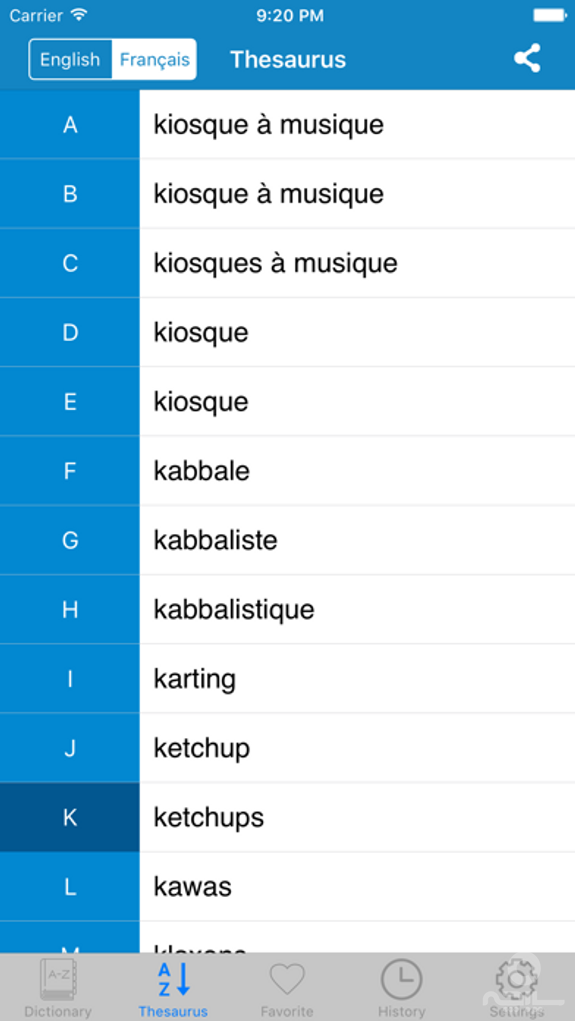 French To English & English to French Dictionary