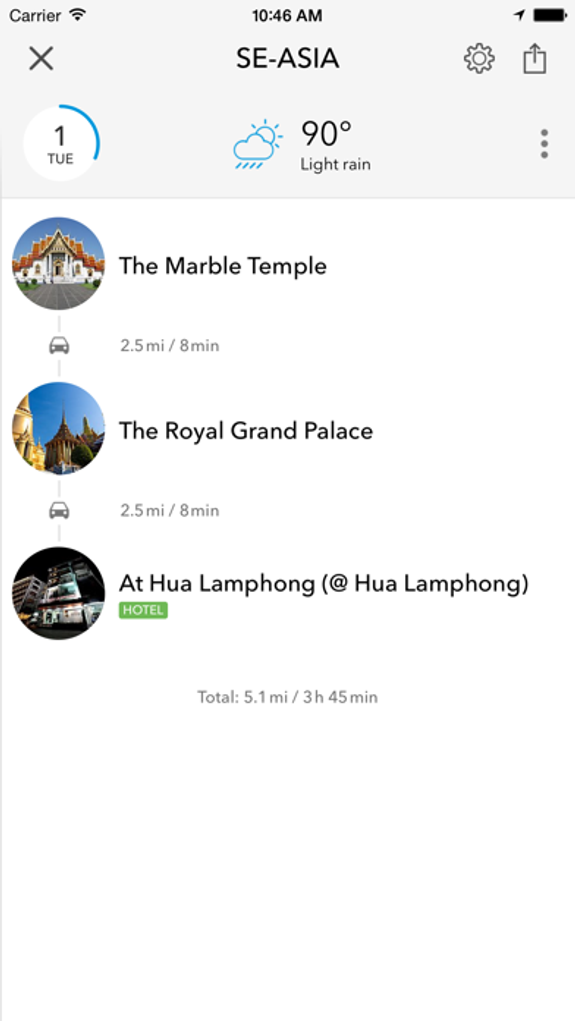 Trip Planner, Travel Guide & Offline City Map for Thailand, Indonesia, Malaysia, India, Cambodia, Vietnam and Singapore