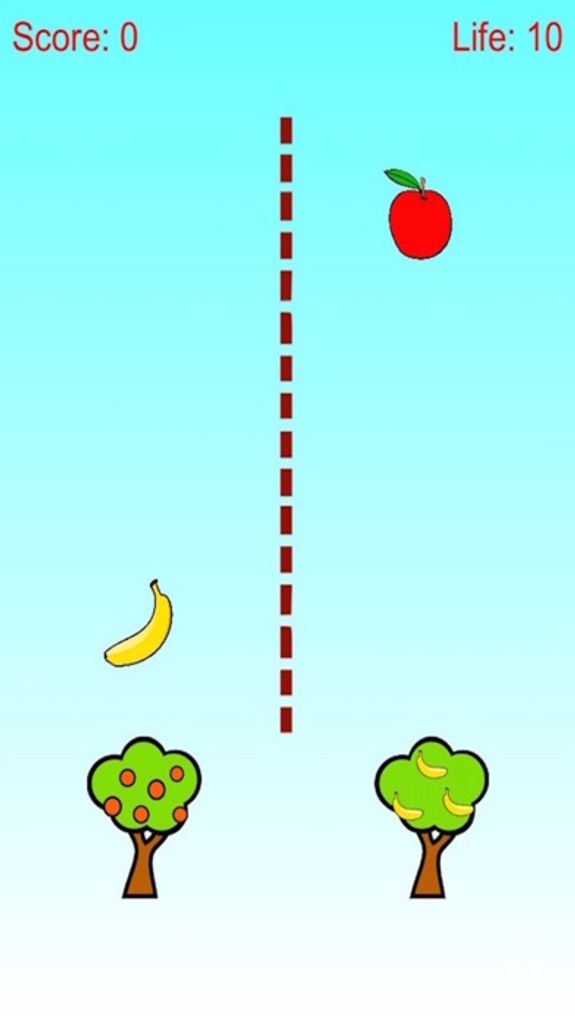 Apple and Banana Defense - Tree Shoot Fruit Free