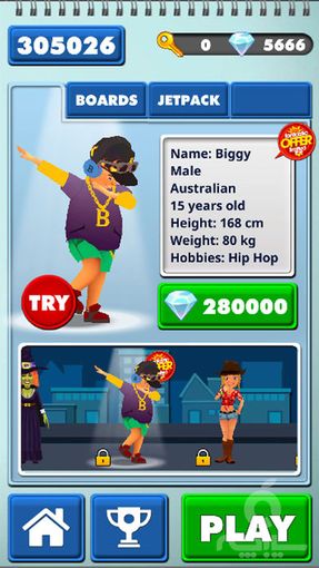 Endless Runner Subway Surf by SERGEY BOBROVSKY