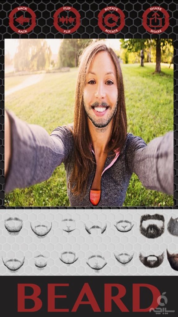 Beard and hair stickers mustaches photo editor