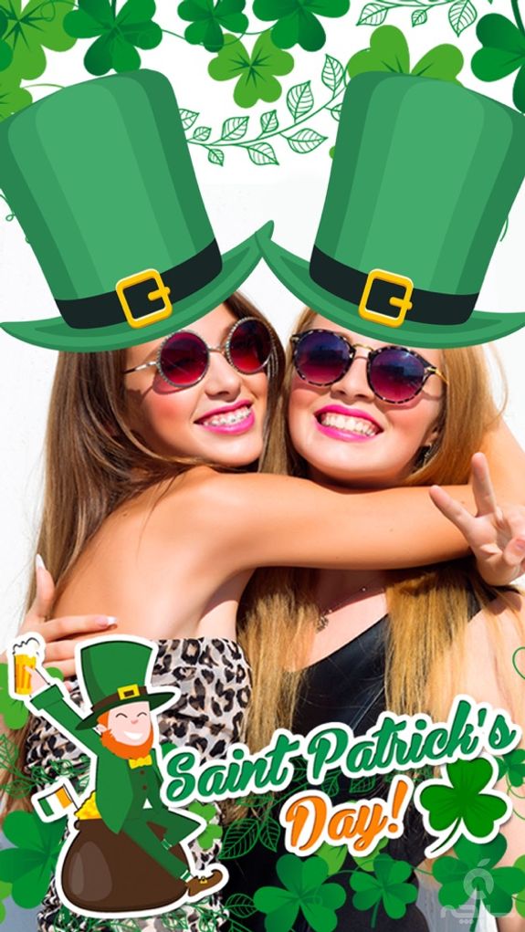 St. Patrick's Day photo editor – Frames & stickers