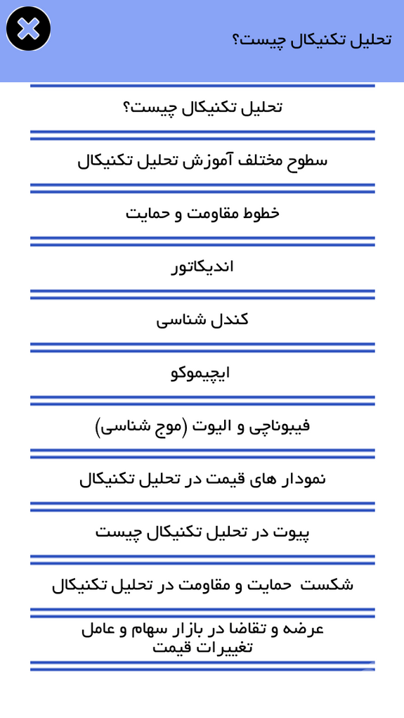 تابلو خوانی در بورس