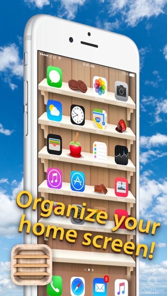 Top Shelves Wallpaper – Home Screen Backgrounds with Shelf, Frame and Sticker Decorations