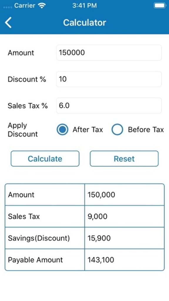 Discount Calculator - SalesTax