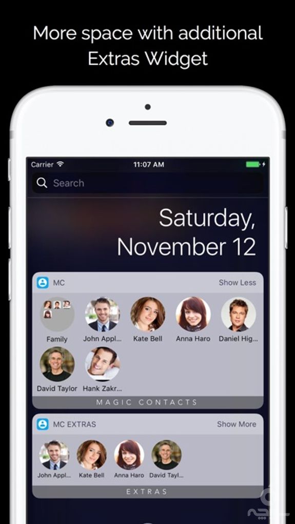 Magic Contacts with Notification Center Widgets