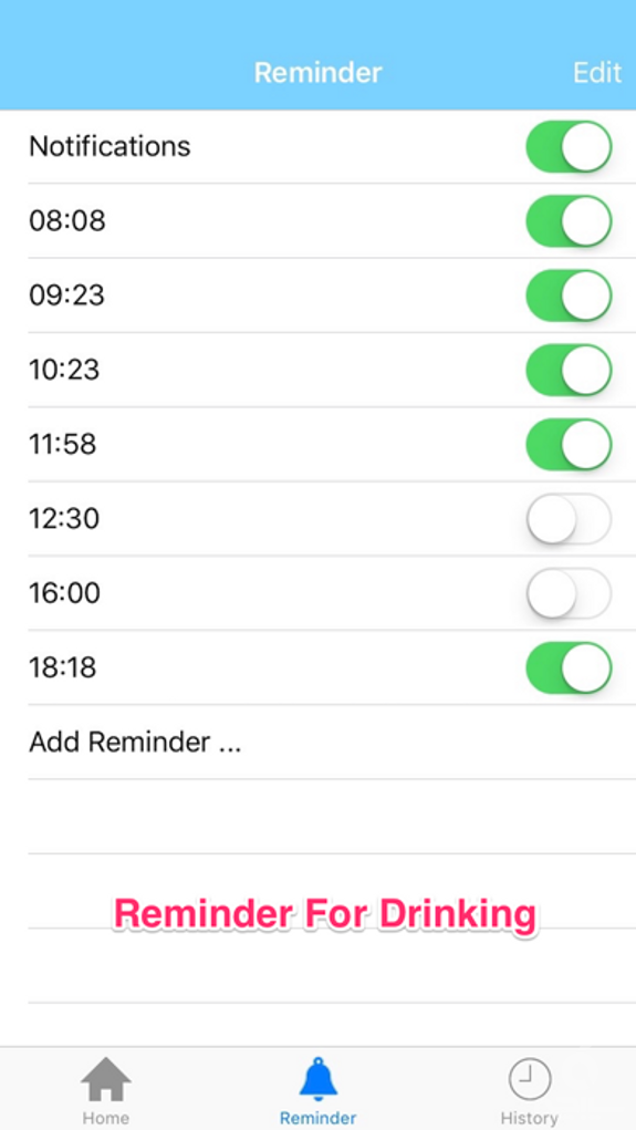 Drink Water Reminder - Tracking Daily Water Intake