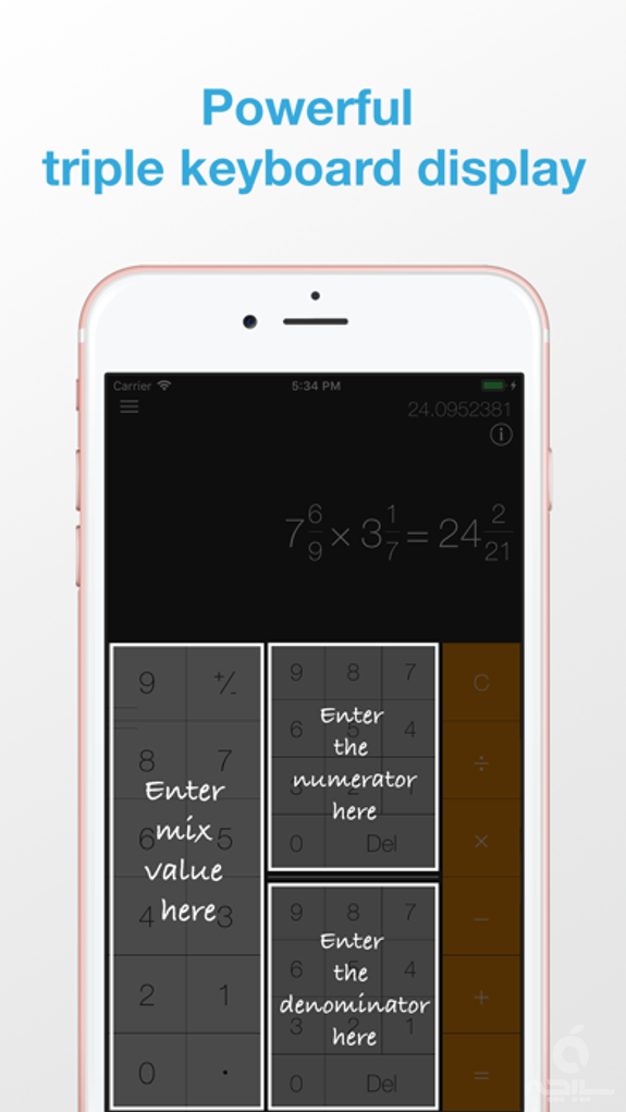 iFraction Calculator